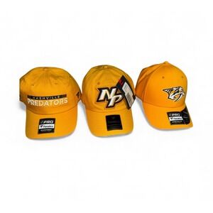 3 Fanatics Nashville Predators Authentic Pro NHL Hockey Baseball Cap Adjustable